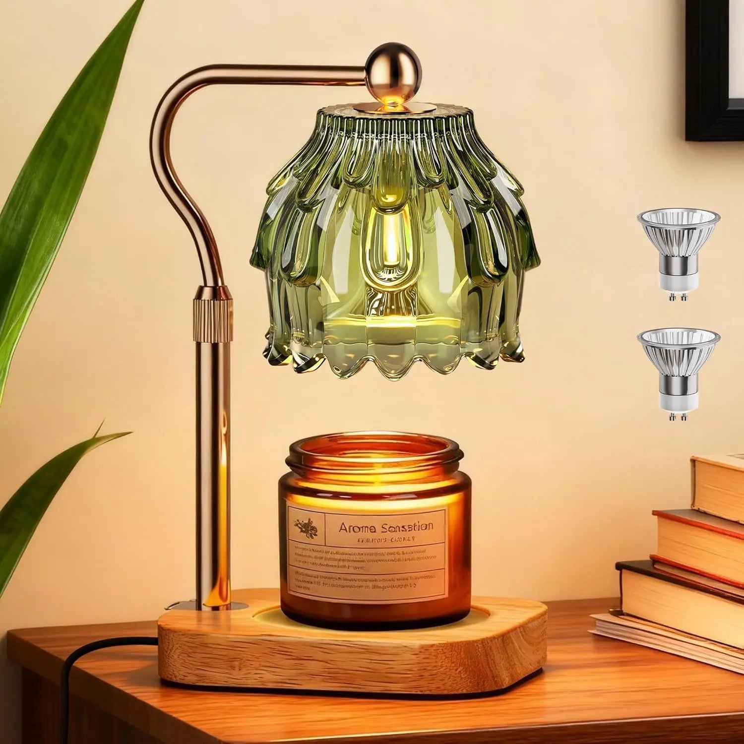 Candle Warmer with Timed Dimmer — Christmas Birthday Gift for Moms Electric Wax Melter Heater with Adjustable Height for Jar Candle Housings Warm Home Decor