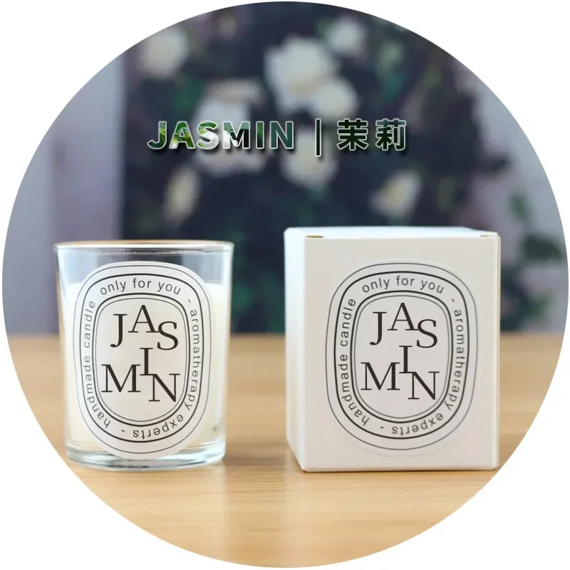 Transparent Scented Fragrance Romantic Candle Light Gift Scented Aromatic Candles Guest Gift Candles Wedding Candles Candle Jar