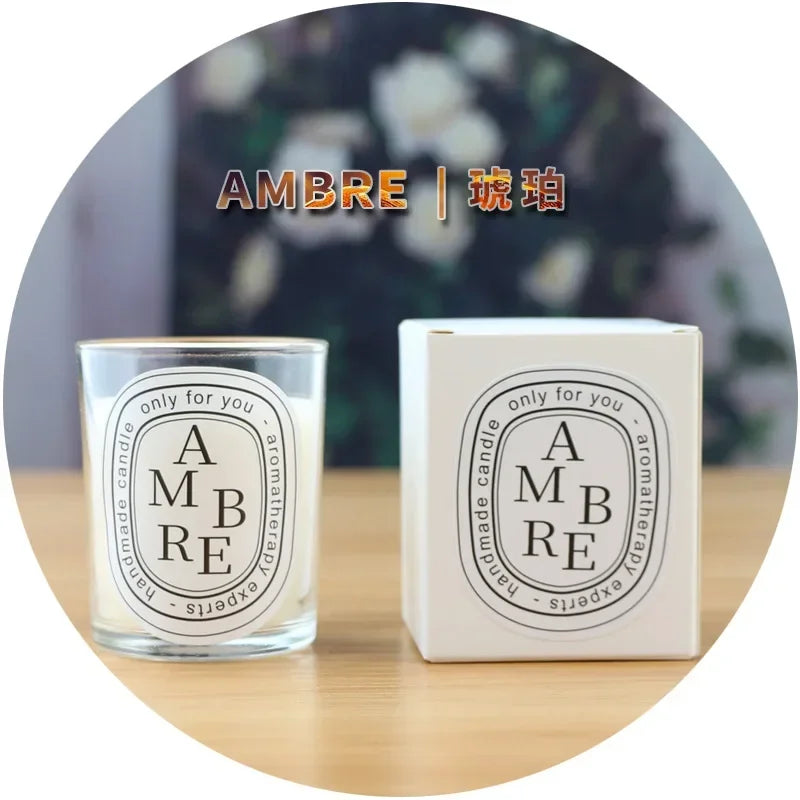 Transparent Scented Fragrance Romantic Candle Light Gift Scented Aromatic Candles Guest Gift Candles Wedding Candles Candle Jar